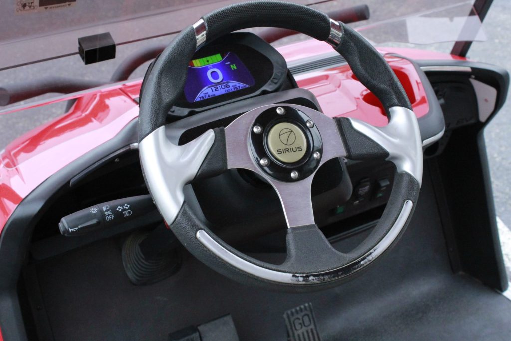 Revel 42 Golf Carts LSV Street Legal Cart Close Up Driver Seat Wilmington NC